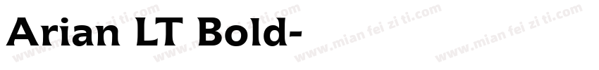 Arian LT Bold字体转换